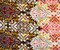 Orange-Brown-Multi Poly Aztec Printed Georgette Crepe Woven Fabric By the Yard